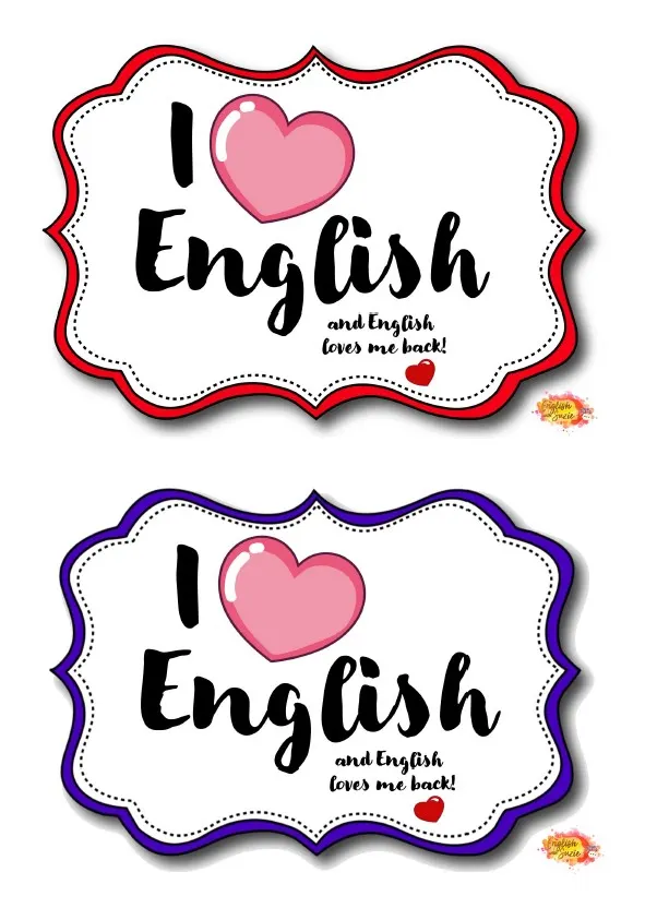 Affirmation cards for English learners